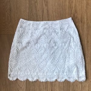 Pins and Needles from Urban white lace mini skirt2